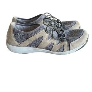 Dansko Holland Lightweight Comfort‎ Walking Shoes Charcoal Suede Lace Up EUR 39